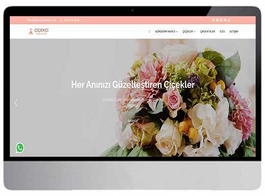 Çiçekçi Hazır Web Sitesi